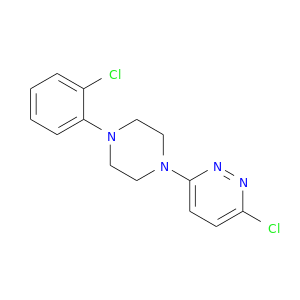 Clc1ccc(nn1)N1CCN(CC1)c1ccccc1Cl