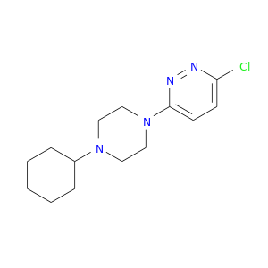 Clc1ccc(nn1)N1CCN(CC1)C1CCCCC1