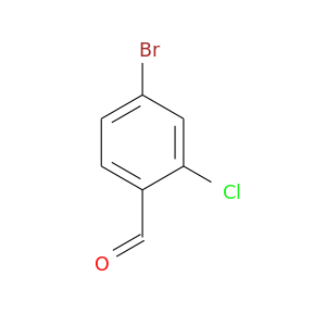 O=Cc1ccc(cc1Cl)Br
