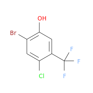 Clc1cc(Br)c(cc1C(F)(F)F)O