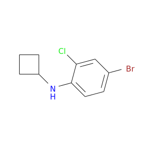 Brc1ccc(c(c1)Cl)NC1CCC1