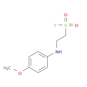 COc1ccc(cc1)NCCS(=O)(=O)F