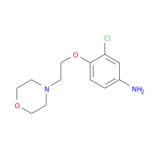 Nc1ccc(c(c1)Cl)OCCN1CCOCC1
