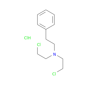 ClCCN(CCc1ccccc1)CCCl.Cl