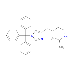 CC(NCCCCc1ncn(c1)C(c1ccccc1)(c1ccccc1)c1ccccc1)C