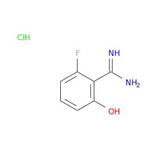 NC(=N)c1c(O)cccc1F.Cl