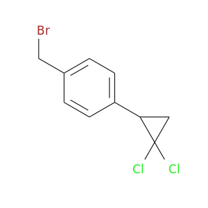 BrCc1ccc(cc1)C1CC1(Cl)Cl