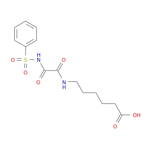 O=C(C(=O)NS(=O)(=O)c1ccccc1)NCCCCCC(=O)O
