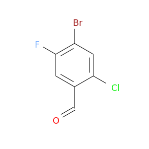 O=Cc1cc(F)c(cc1Cl)Br